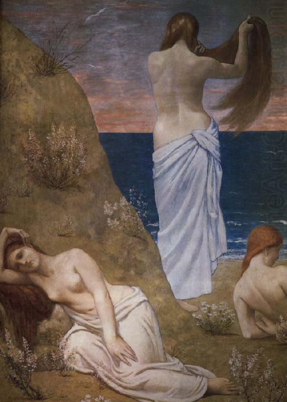 unga flicko vid havet, Pierre Puvis de Chavannes